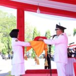 Peringatan HUT Kemerdekaan Republik Indonesia Tingkat kabupaten Pinrang Berlangsung Khidmat