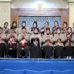 Erna Rasyid Taufan Lepas Peserta Karang Pamitran dan Kemah Bela Negara Nasional