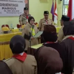 Erna Rasyid Taufan Lantik Andalan Kwartir Ranting Gerakan Pramuka Ujung