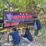 Polda Bakar ‘Marketplace’ Narkoba di Pinrang, Polres Bagian Pasang Spanduk
