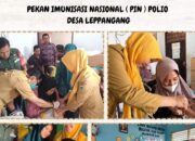 Sukseskan Pekan Imunisasi Nasional: Puskesmas Leppangang Ajak Masyarakat Beri Perlindungan Polio bagi Anak-anak
