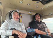 Ketua BPD HIPMI Sulsel, Andi Amar, Tiba di Pinrang dengan Helikopter untuk menghadiri Pembukaan HIPMI FEST 2025