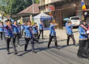 Perdana di Enrekang, Bupati Yusuf Ritangnga Ikut Gerak Jalan HUT RI ke-81